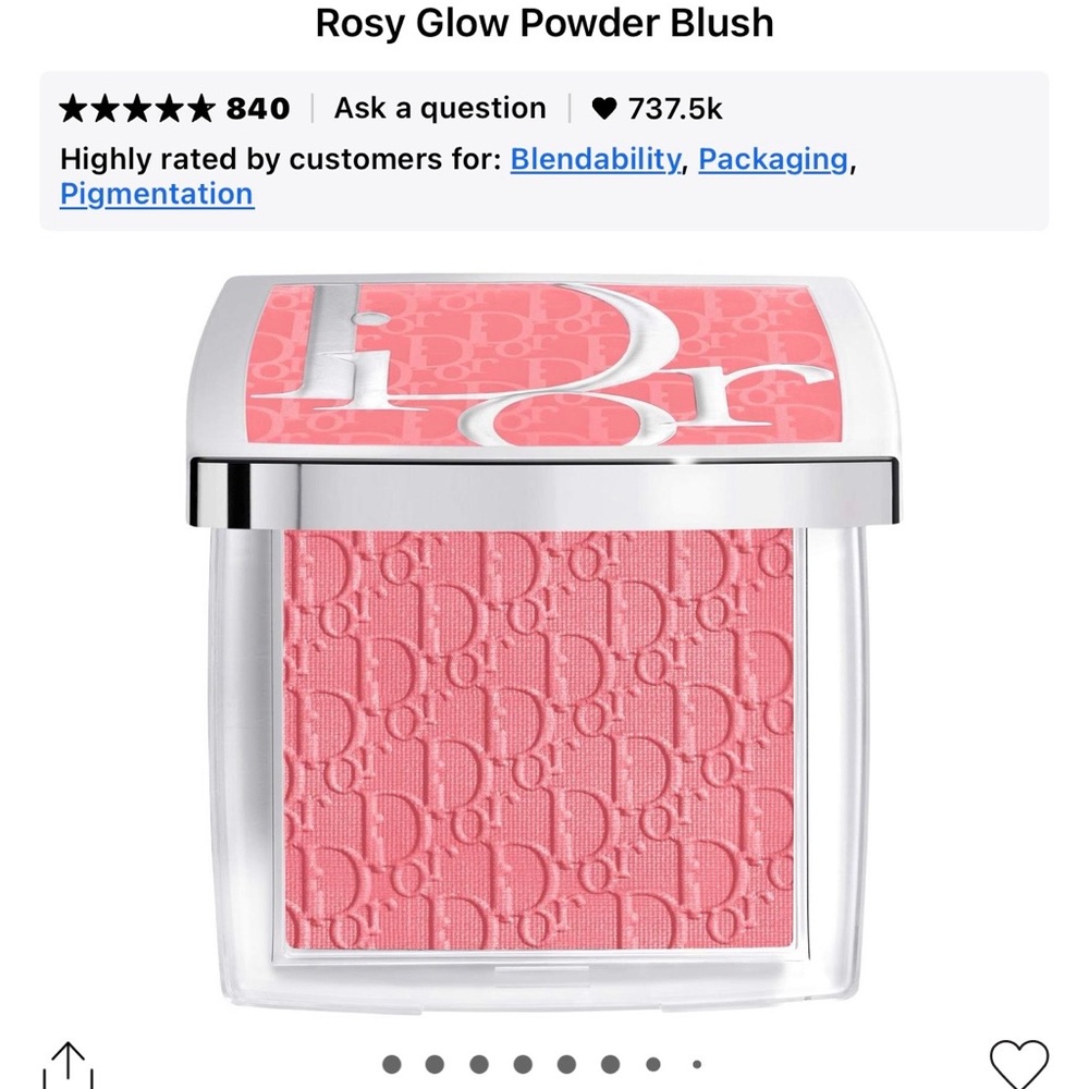 Dior Candy Blush in Vibrant Pink